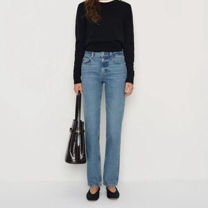NWT Reformation Grier Mid Rise Straight Jeans